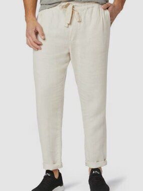 Joe's Jeans Men's Ivory Drawstring Linen Pants Size L